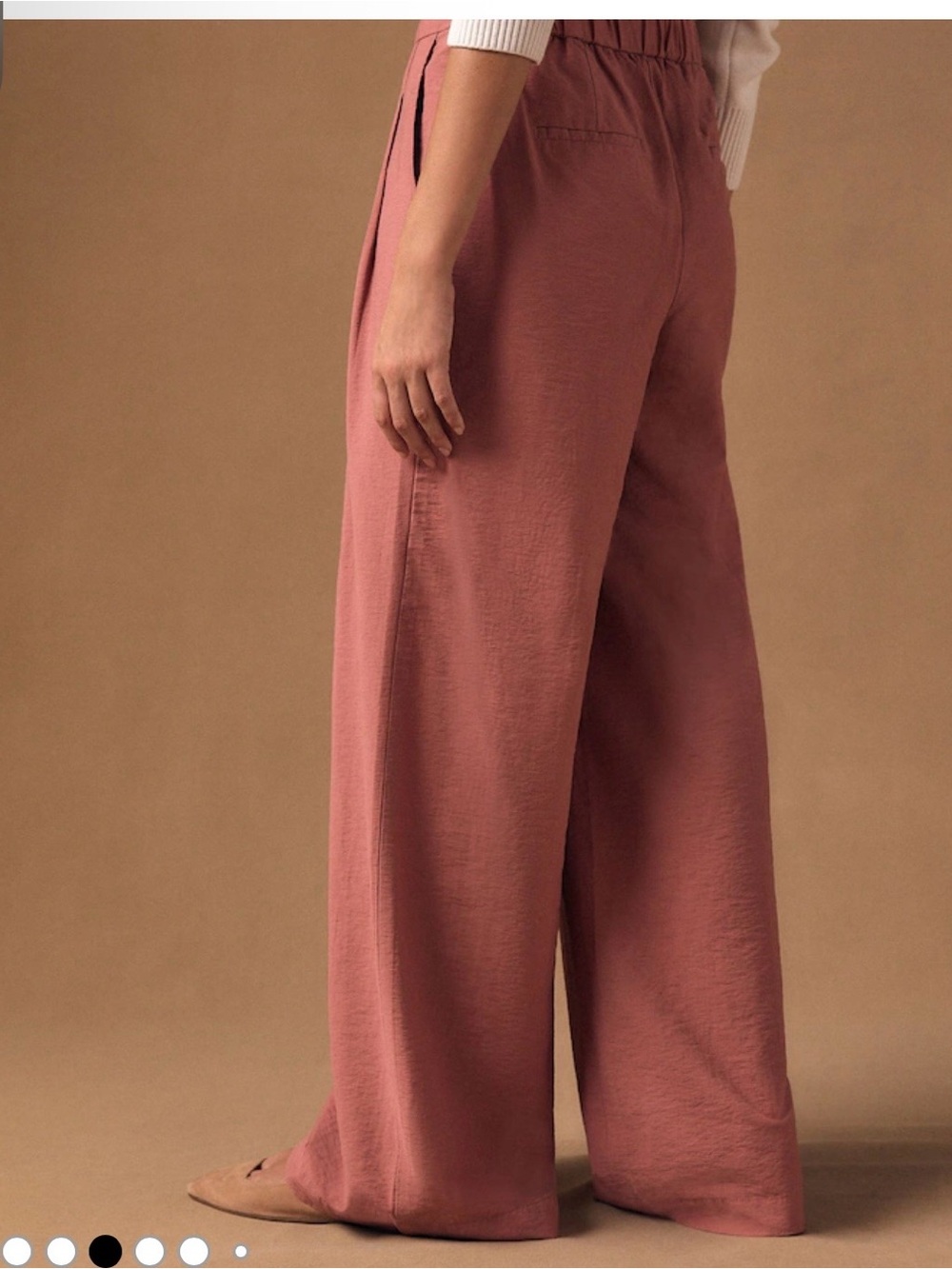 HALARA Rose Pink Elastic-Waist WC Pants